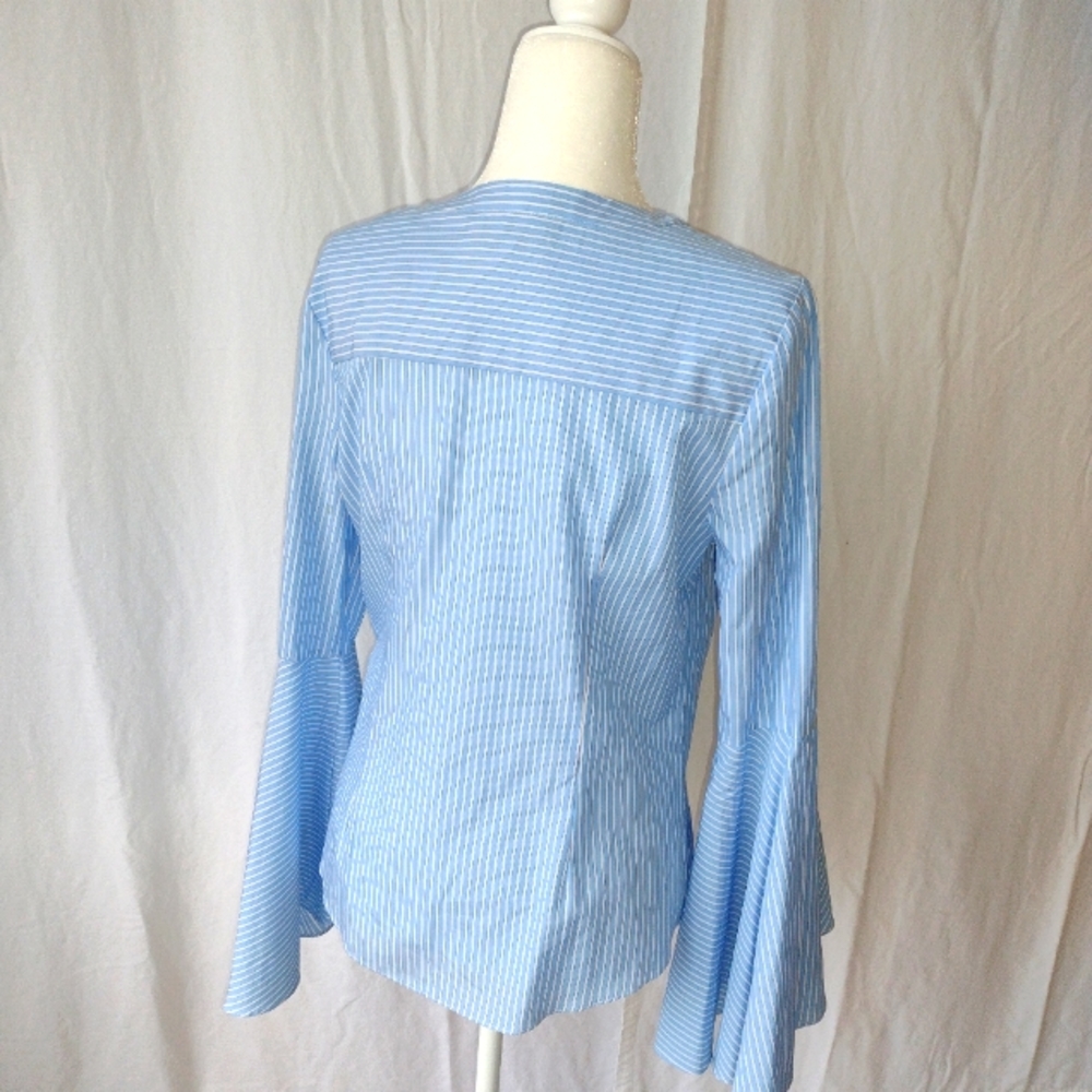 Milly Striped Button Down Size 8 - Picture 4 of 7